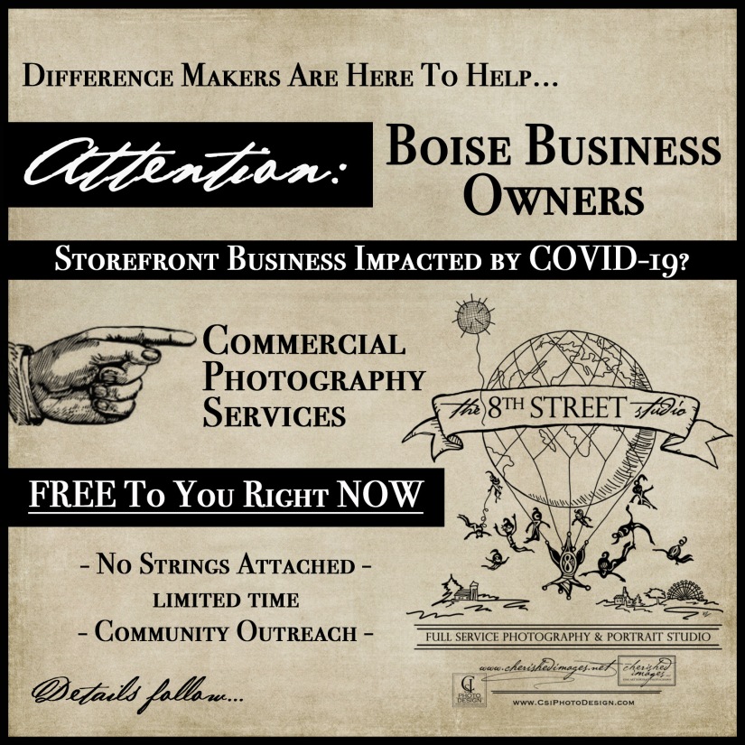 Boise Business Owners Impacted by COVID-19 - The 8th Street Studio is here for you!